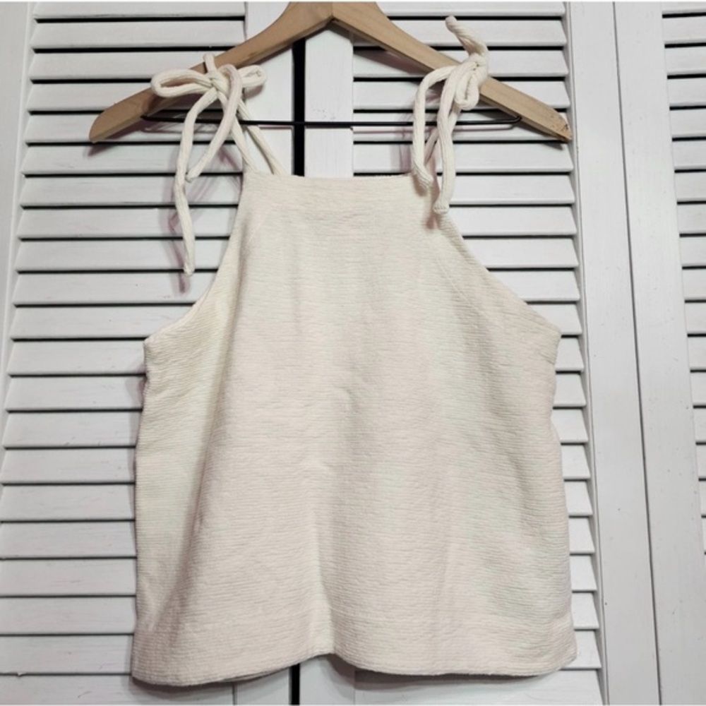 Madewell - Cotton Tie Strap Tank - Picture 3 of 8